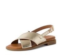 Tamaris Damen 1-28102-44, Sandalias Planas Mujer, Light Gold Met, 41 EU