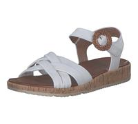 Tamaris Damen 1-28129-44, Sandalias Planas Mujer, Piel Blanca, 37 EU