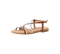 Tamaris Damen 1-28130-46, Sandalias Planas Mujer, Cognac Comb, 38 EU