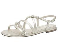 Tamaris Damen 1-28143-44, Sandalias Planas Mujer, Beige, 38 EU