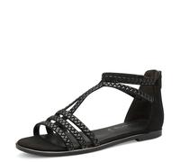 Tamaris Damen 1-28149-44, Sandalias Planas Mujer, Negro Liso, 40 EU