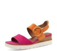 Tamaris Damen 1-28206-42, Sandalias con cuña Mujer, Fuxia Orange, 39 EU