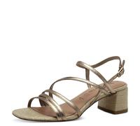 Tamaris Damen 1-28211-42, Sandalia con talón Mujer, Bronce, 41 EU