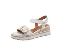 Tamaris Damen 1-28223-46, Sandalias con cuña Mujer, Blanco, 41 EU