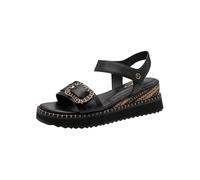 Tamaris Damen 1-28223-46, Sandalias con cuña Mujer, Negro, 41 EU