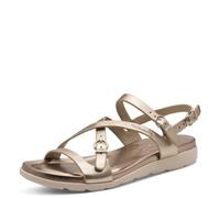 Tamaris Damen 1-28231-46 - Sandalias planas para mujer, color bronce, talla 4