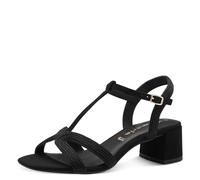 Tamaris Damen 1-28244-44, Sandalia con talón Mujer, Negro, 42 EU