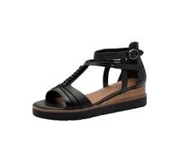 Tamaris Damen 1-28256-44, Sandalias con cuña Mujer, Negro, 37 EU