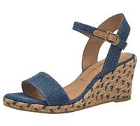 Tamaris Damen 1-28300-42, Sandalias con cuña Mujer, Denim, 37 EU