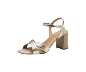 Tamaris Damen 1-28320-44, Sandalia con talón Mujer, Dorado, 40 EU