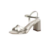 Tamaris Damen 1-28320-44, Sandalia con talón Mujer, Platino, 40 EU