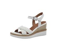 Tamaris Damen 1-28351-44, Sandalias con cuña Mujer, Blanco, 38 EU