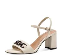 Tamaris Damen 1-28353-44 Sandalette, Piel marfil, 38 EU