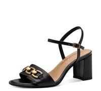 Tamaris Damen 1-28353-44 Sandalette, Piel negra, 41 EU