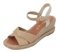 Tamaris Damen 1-28367-42, Sandalias con cuña Mujer, Tan, 38 EU