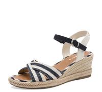 Tamaris Damen 1-28367-42 Sandalias de cuña para mujer, peine azul, 4 UK