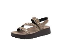 Tamaris Damen 1-28421-46 - Sandalia plana, color gris