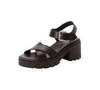 Tamaris Damen 1-28704-46, Sandalia Mujer, Cuero Negro, 38 EU
