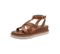 Tamaris Damen 1-28709-46, Sandalias con cuña Mujer, coñac, 40 EU