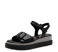 Tamaris Damen 1-28723-44, Sandalias con cuña Mujer, Black, 42 EU