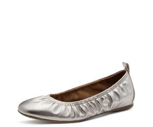 Tamaris Damen Ballerina 1-22136-46 - Zapatos Planos Tipo Ballet para Mujer, Color Platino, Talla 6