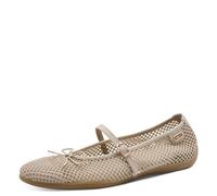 Tamaris Damen Ballerina Strap 1-22103-46, Zapatos Tipo Ballet Mujer, Beige, 37 EU