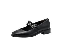 Tamaris Damen Ballerina Strap 1-22131-45, Zapatos Tipo Ballet Mujer, Negro, 37 EU