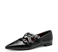 Tamaris Damen Ballerina Strap 1-22160-45, Zapatos Tipo Ballet Mujer, Negro, 37 EU