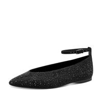 Tamaris Damen Ballerina Strap 1-22162-45, Zapatos Tipo Ballet Mujer, Negro Uni, 37 EU