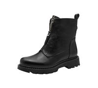 Tamaris Damen Boot Flat 1-25412-45, Botas Cortas al Tobillo Mujer, Negro Serpiente, 39 EU