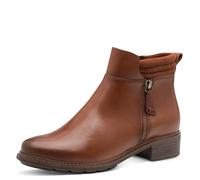 Tamaris Damen Boot Flat 1-25905-45, Botas Cortas al Tobillo Mujer, coñac, 37 EU