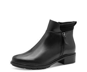 Tamaris Damen Boot Flat 1-25905-45, Botas Cortas al Tobillo Mujer, Negro, 39 EU