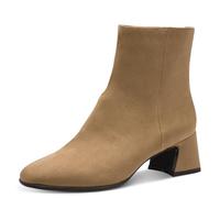 Tamaris Damen Boot Heel 1-25314-45, Botas Cortas al Tobillo Mujer, Beige, 39 EU