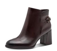 Tamaris Damen Boot Heel 1-25346-45, Botas Cortas al Tobillo Mujer, marrón, 36 EU