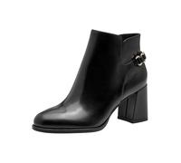 Tamaris Damen Boot Heel 1-25346-45, Botín Mujer, Negro, 39 EU, Negro, 39 EU