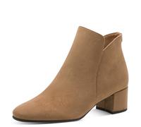 Tamaris Damen Boot Heel 1-25354-43, Botas Cortas al Tobillo Mujer, Beige, 41 EU