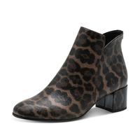 Tamaris Damen Boot Heel 1-25354-43, Botas Cortas al Tobillo Mujer, Leopardo, 40 EU