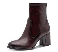 Tamaris Damen Boot Heel 1-25357-41, Botas Cortas al Tobillo Mujer, Patente Merlot, 38 EU