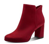 Tamaris Damen Boot Heel 1-25362-45, Botas Cortas al Tobillo Mujer, Rojo, 37 EU