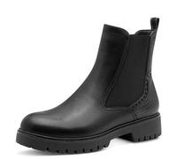 Tamaris Botas Chelsea para mujer 1-25466-45, piel negra, talla 40 EU, piel negra, 40 EU