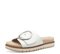 Tamaris Damen Comfort 8-87106-42 108 White Nappa Slipper Cómodas multiancho Zapatos cotidianos Festivo Elegante Sandalia plana, Color blanco., 40 EU Ancho