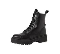 Tamaris Damen Lace Boot Flat 1-25204-45, Botas Cortas al Tobillo Mujer, Negro, 38 EU