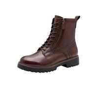Tamaris Damen Lace Boot Flat 1-25207-45, Botas Cortas al Tobillo Mujer, Piel de moscat, 39 EU