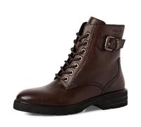 Tamaris Damen Lace Boot Flat 1-25216-45, Botas Cortas al Tobillo Mujer, Moca, 36 EU