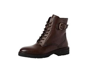 Tamaris Damen Lace Boot Flat 1-25216-45, Botas Cortas al Tobillo Mujer, Moca, 37 EU