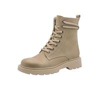 Tamaris Damen Lace Boot Flat 1-25219-45, Botas Cortas al Tobillo Mujer, marrón, 39 EU