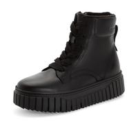 Tamaris Damen Lace Boot Flat 1-25267-45, Botas Cortas al Tobillo Mujer, Piel Negra, 41 EU