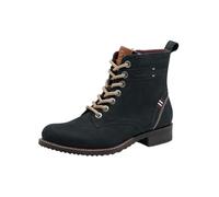 Tamaris Damen Lace Boot Flat 1-25298-45, Botín Mujer, Azul Marino, 37 EU, azul navy, 37 EU
