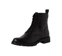 Tamaris Damen Lace Boot Flat 1-25402-43, Botas Cortas al Tobillo Mujer, Black Croco, 37 EU