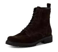 Tamaris Damen Lace Boot Flat 1-25402-43, Botas Cortas al Tobillo Mujer, Mocca Suede, 39 EU